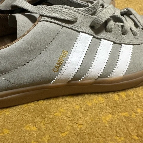 Adidas Campus Vulc II Skate Shoes – Light Grey / Gum Sole – Size 9.5 (Men’s) - Picture 4 of 8